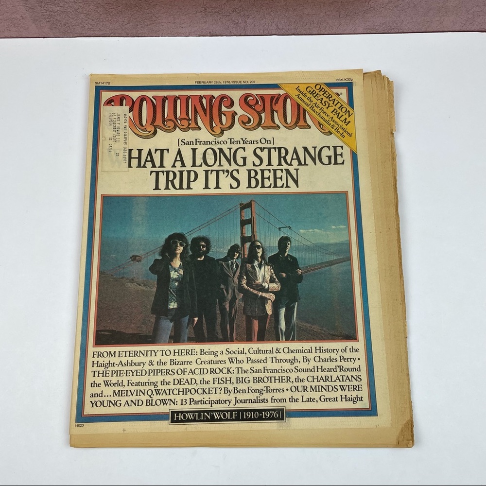 Vintage Rolling Stone Magazine February 26, 1976 San Francisco Music Rock
